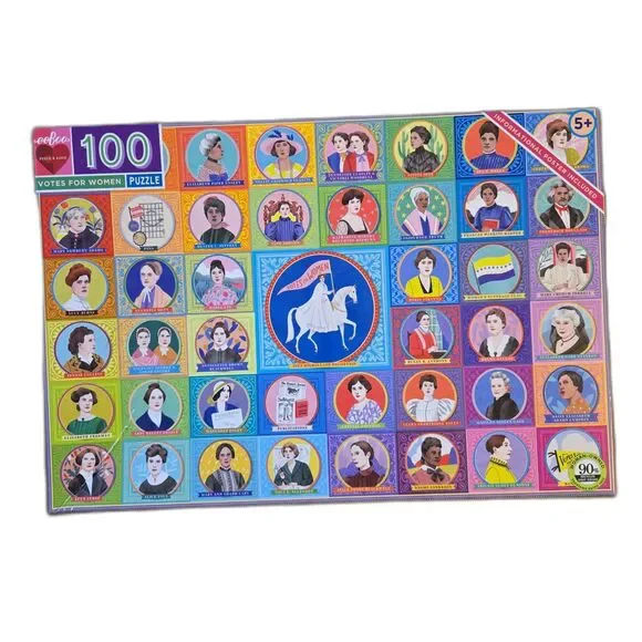 NEW - eeBoo Votes for Women 100 Piece Puzzle - Picture 2 of 2